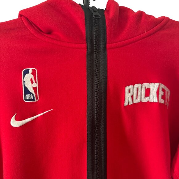 Nike Dri-Fit NBA Houston Rockets Youth Medium Showtime Full Zip Hoodie Jacket - Picture 3 of 9